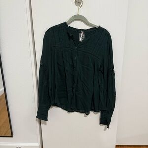Free People Button Up Blouse